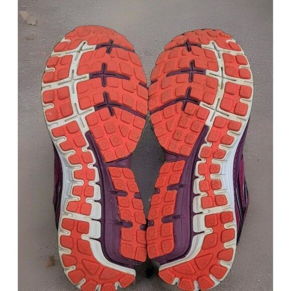 Brooks Ghost 8 Athletic Running Shoes Womens Size 11.5 Berry Orange - Picture 7 of 8